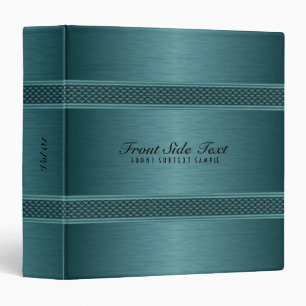 Classeur Design monochromatique bleu-vert métallique
