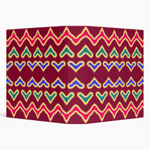 Classeur Design motif classique classeur, fleuri multicolor