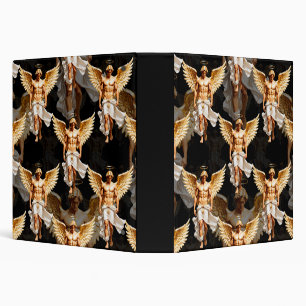 Classeur Design Motif des Anges d'or céleste