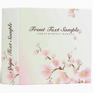 Classeur Design Naturel Fleur De Cerisier Rose Et Blanc