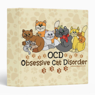 Classeur Désordre obsédant de chat d'OCD