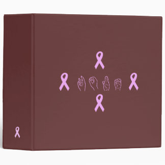 Classeur d'espoir de cancer du sein d'ASL