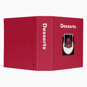 Classeur Desserts Rouge Foncé