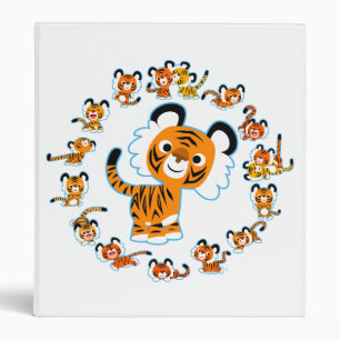 Classeur Dessin amusant Tigers Mandala (Bleu) Avery Classeu