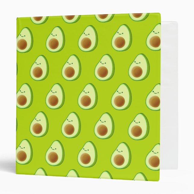 Classeur Dessin Avocado mignon (Devant/Intérieur)