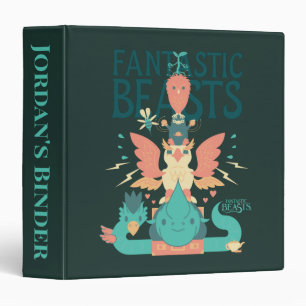 Classeur Dessin Des Bêtes Fantastiques Émergent De Suitcase