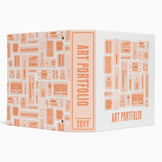 Classeur Dessin Dessin Peinture Pêche Orange Keepsar (Arrière-plan)