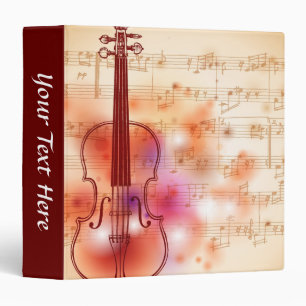 Classeur Dessin sur l'arrière - plan d'aquarelle du violon