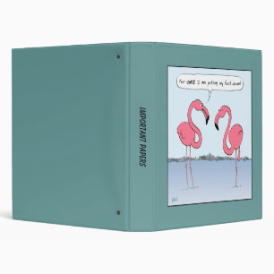 Classeur Dessins Animés Flamants Roses - Humour Loufoque