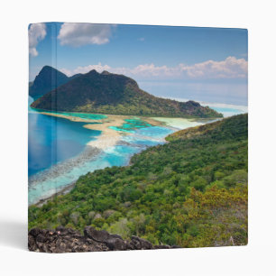 Classeur Dessus de la belle vue d'île de Bohey Dulang