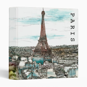 Classeur Destinations   Tour Eiffel Vintage à Paris