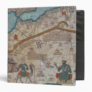 Classeur Détail de l'atlas catalan, 1375