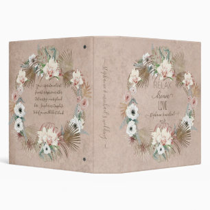 Classeur Détendez-vous Dream Love Blush White Floral Green 