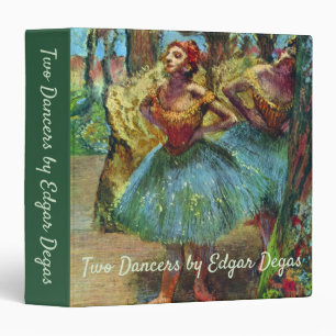 Classeur Deux danseuses d'Edgar Degas, Art de ballet vintag