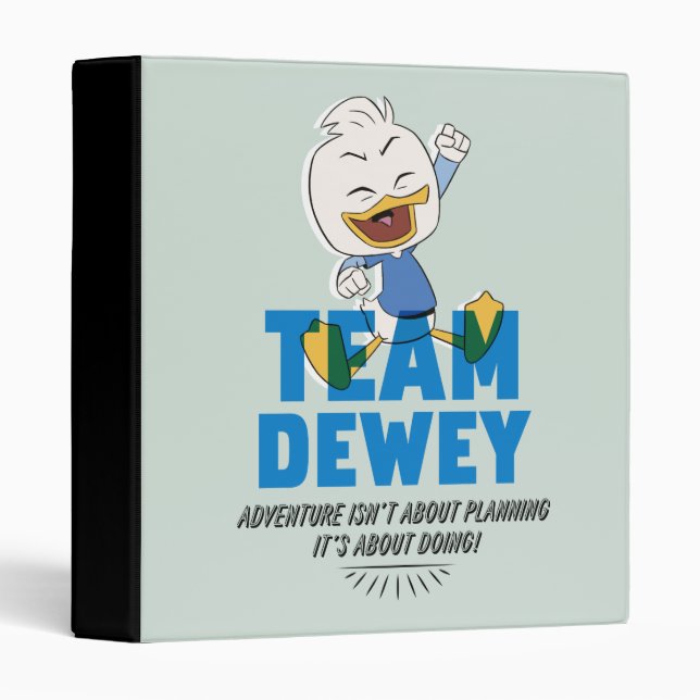Classeur Dewey Duck | Équipe Dewey - Aventure (Devant/Côté)