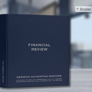 Classeur d'examen financier