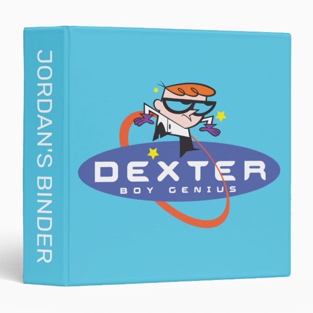 Classeur Dexter "Boy Genius" (Devant/Côté)