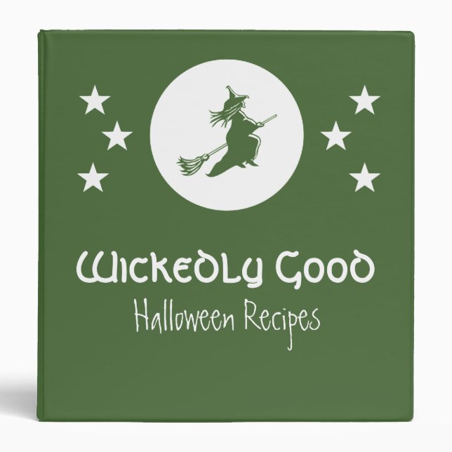 Classeur d'Halloween (1,5 pouce), vert (Devant)