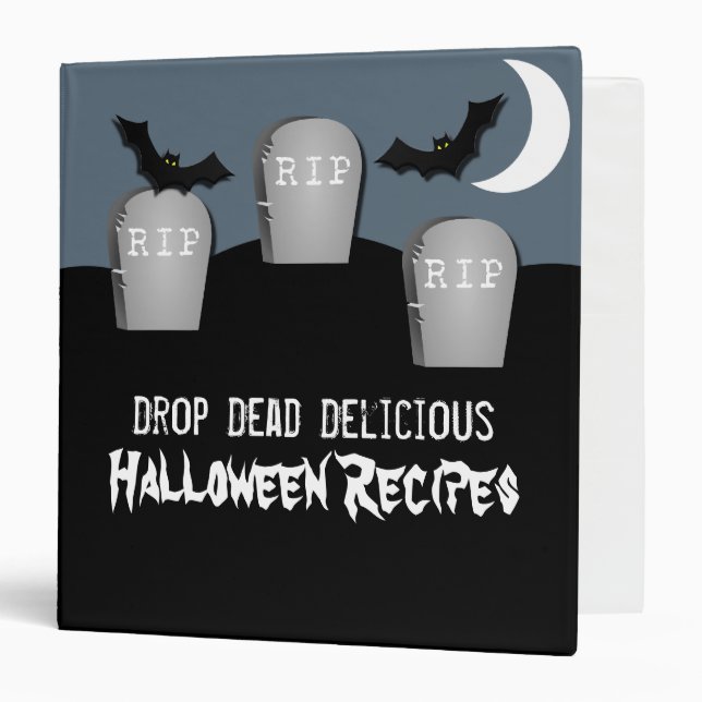 Classeur d'Halloween de Graveyard (1,5 pouce) (Devant/Intérieur)