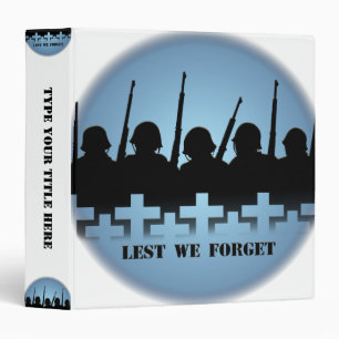 Classeur d'hommage militaire pour ne pas oublier l
