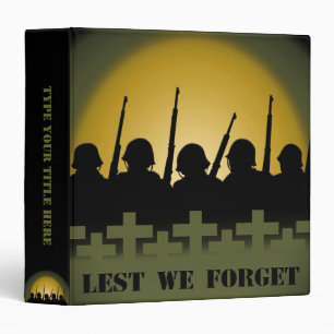Classeur d'hommage militaire pour ne pas oublier l
