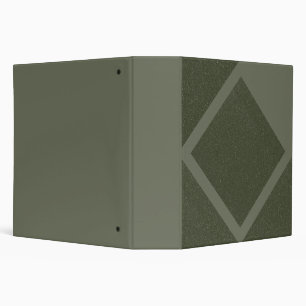 Classeur Diamant Vert Moss Personnalisé