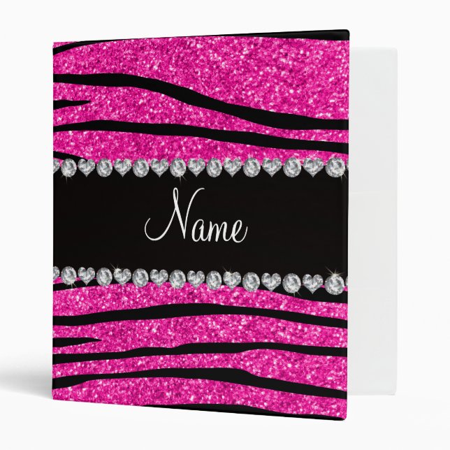 Classeur Diamants au néon nommés faits sur commande de (Devant/intérieur)