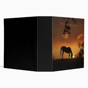 Classeur d'image primé Cheval et lever du soleil