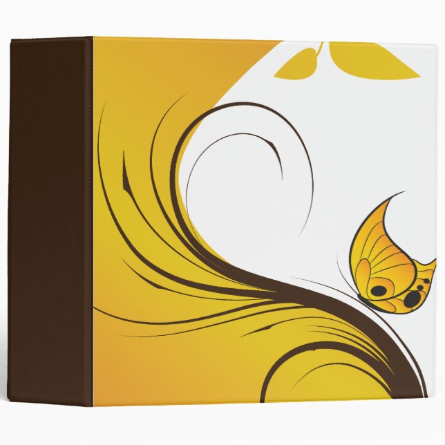 Classeur d'Imaginaire à papillon d'or (Devant/Côté)