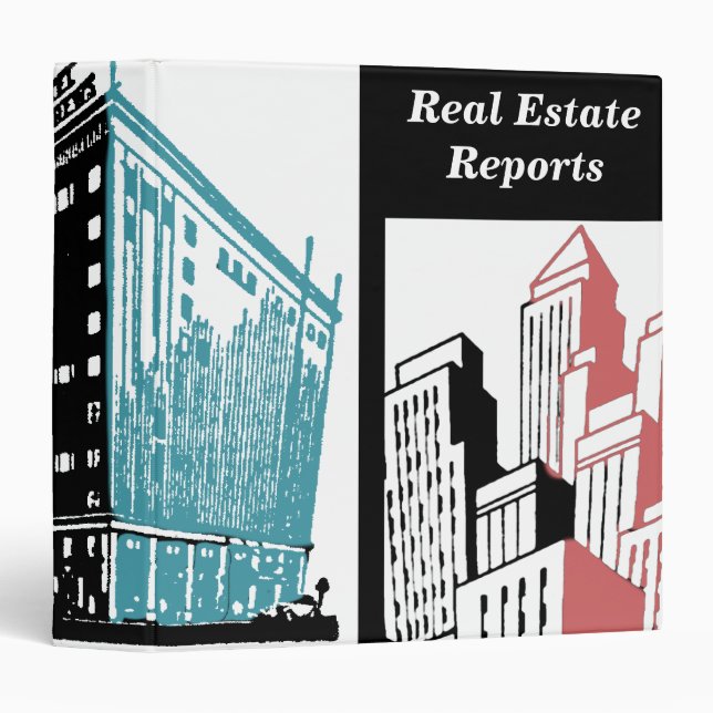 Classeur d'immobiliers (Devant/Côté)