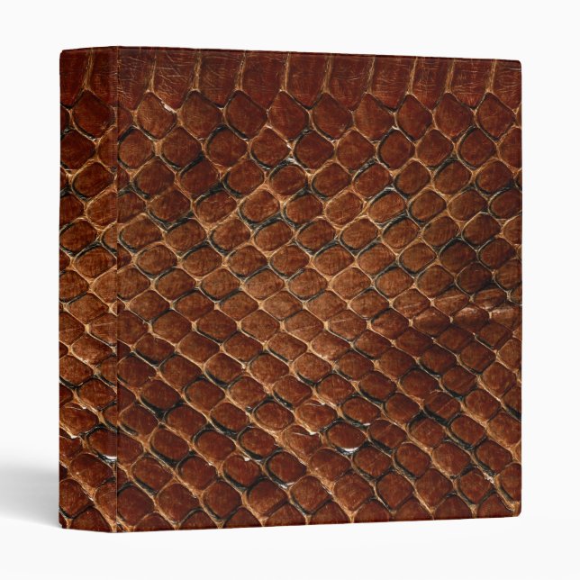 Classeur d'impression de peau de serpent (Devant/Côté)