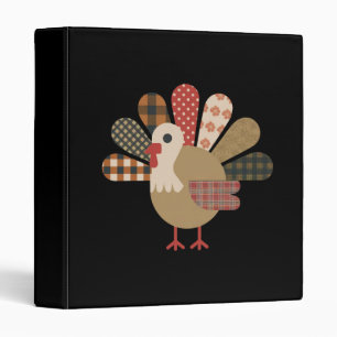 Classeur Dinde patchwork matelassée d'automne Action de grâ