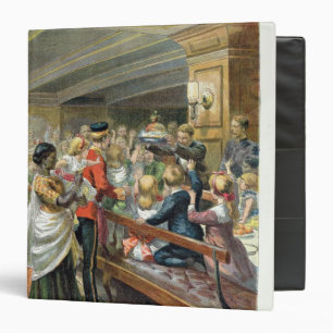 Classeur Dîner de Noël des enfants en mer
