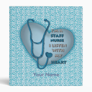 Classeur d'infirmière du personnel de Blue Heart