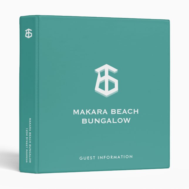Classeur d'information de l'invité de Beach House (Devant/Côté)
