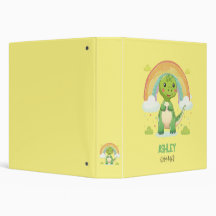 Dino Arc-En-Ciel Coloré Avec Nom Enfants