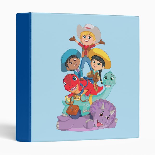 Classeur Dino Ranch Friends (Devant/Côté)