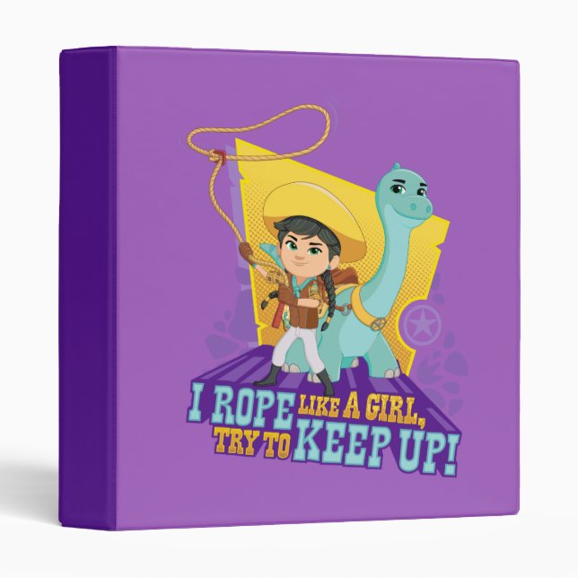 Classeur Dino Ranch | Min et Clover (Devant/Côté)