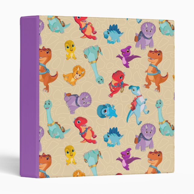 Classeur Dino Ranch | Un Motif d'aventure Dinosaur (Devant/Côté)