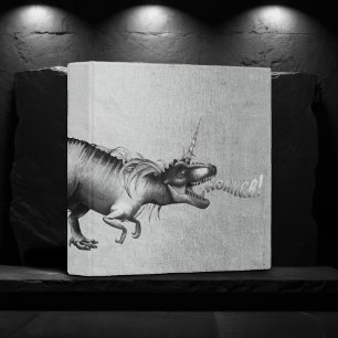 Classeur Dinocorn Chrome Dinosaure à cornes de licorne d'