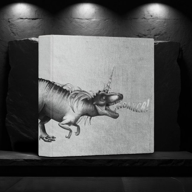 Classeur Dinocorn Chrome | Dinosaure à cornes de licorne d' (Créateur téléchargé)