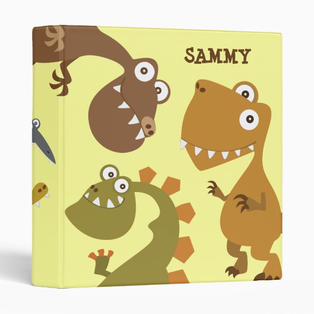 Classeur Dinosaur Land Enfants (Devant/Côté)