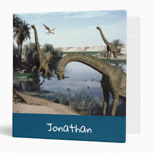 Classeur Dinosaure Brachiosaure Personnalisé
