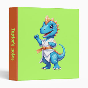 Classeur Dinosaure karaté bleu