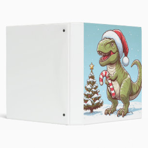 Classeur Dinosaure sucre de canne de Noël mignon