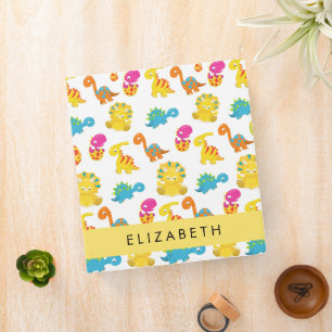 Classeur Dinosaures Mignons, Motif Des Dinosaures, Votre No