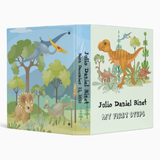 Classeur Dinosaures pour mon bébé Scrapbooking album 3 Ring