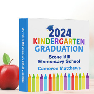 Classeur Diplômé de maternelle 2024 Personnalisable et Mign