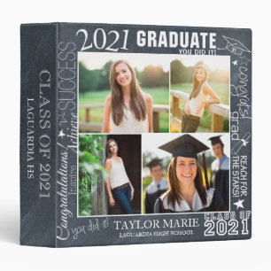 Classeur Diplôme Faux Chalk 2021 - Photo Scrapbook