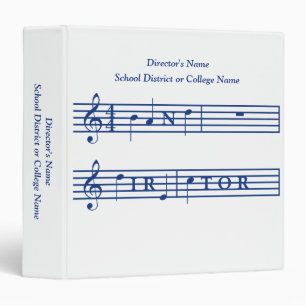 Classeur Directeur Personalized Gift Binder de bande